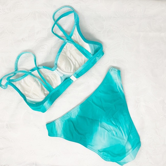 Vintage 90’s Bikini Swimsuit High Cut Cheeky S - Picture 3 of 6